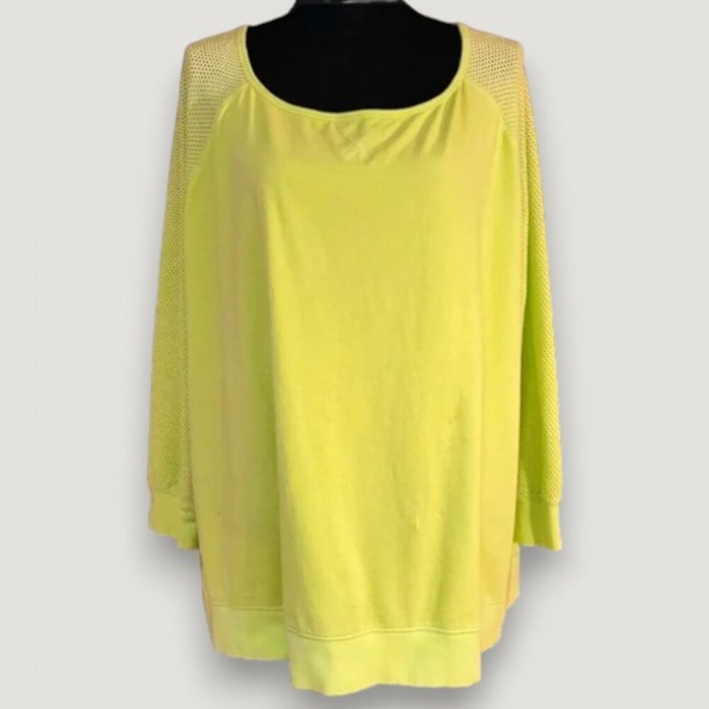 Long Sleeve Shirt in Neon Lime Green